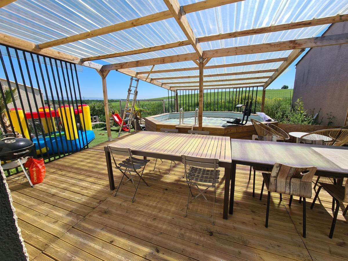 Villa Avec Piscine Sans Vis-A-Vis Caux-et-Sauzens 외부 사진